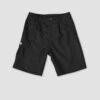 Merino Piston Pleated Patch Cargo Short - Black -Haydenshapes Surfboard Store 169