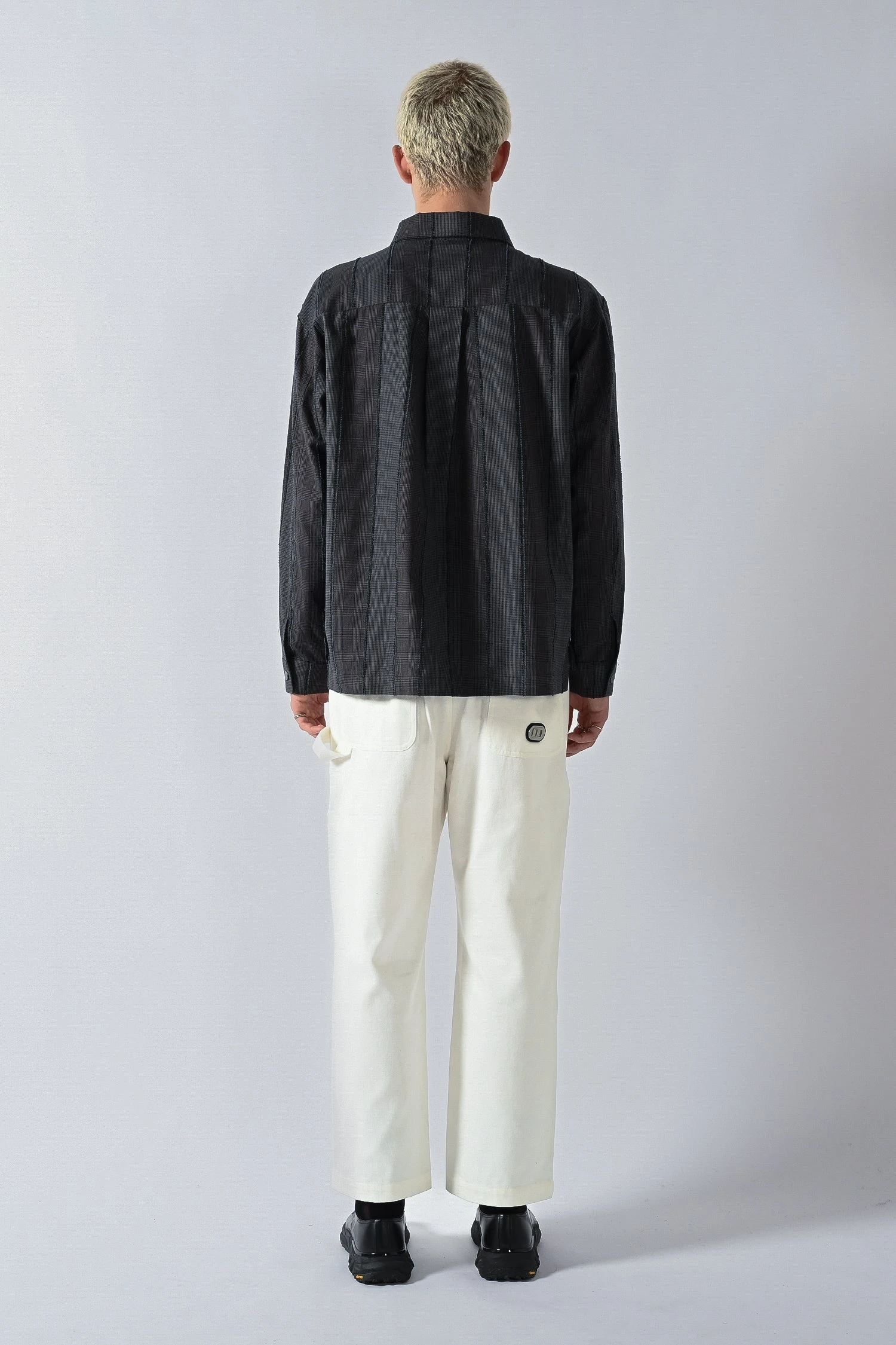 Dark Check LS Zip Shirt 5 Dark Check LS Zip Shirt - Image 3