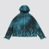 Traction Hooded Fleece Jacket - Teal 1 Traction Hooded Fleece Jacket - Teal -Haydenshapes Surfboard Store 80copy