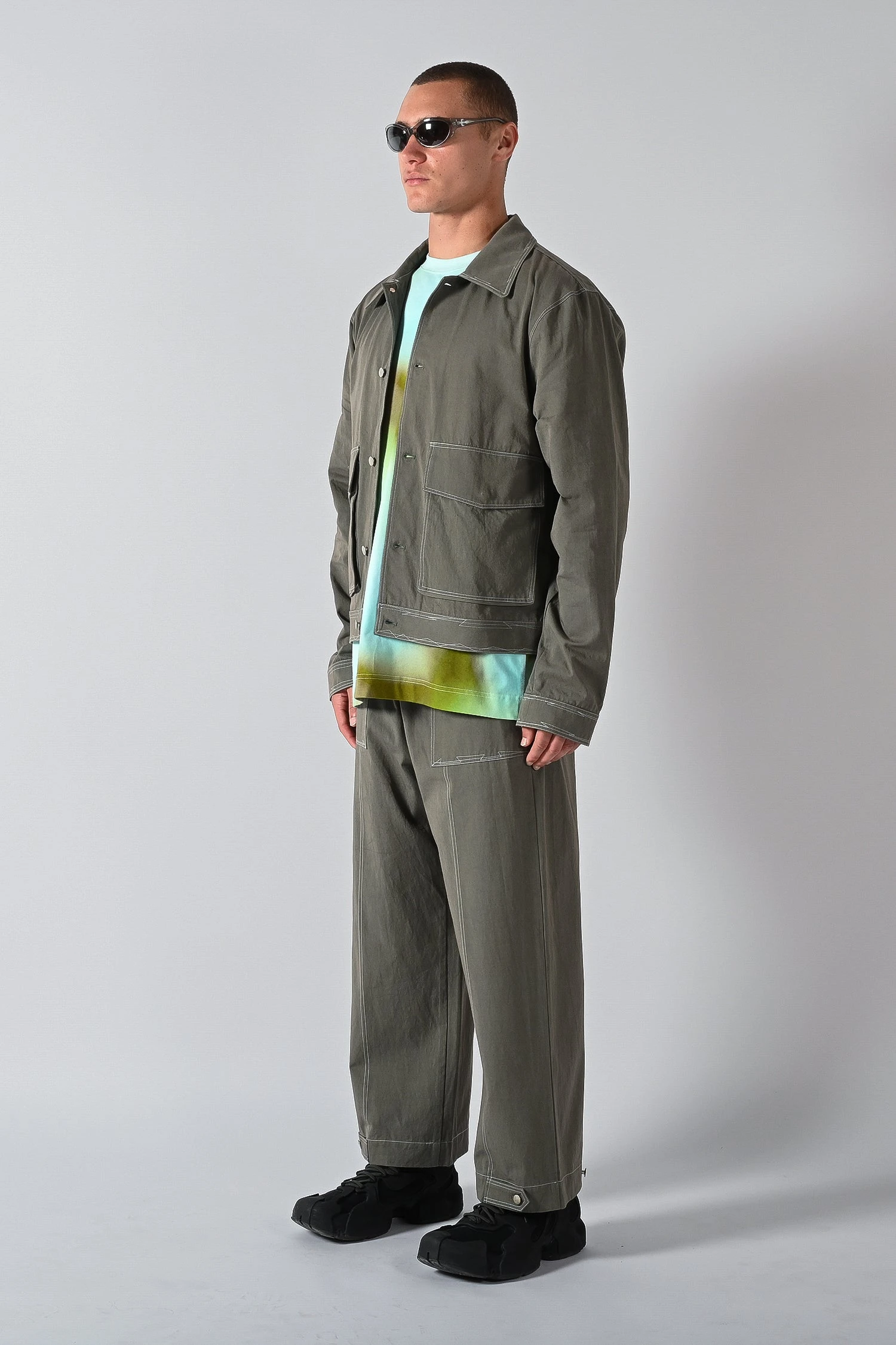 Prospect Cinch Cropped Jacket - Thyme 6 Prospect Cinch Cropped Jacket - Thyme - Image 4