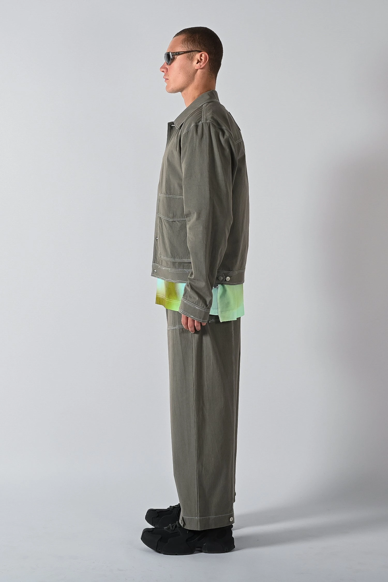 Prospect Cinch Cropped Jacket - Thyme 7 Prospect Cinch Cropped Jacket - Thyme - Image 5