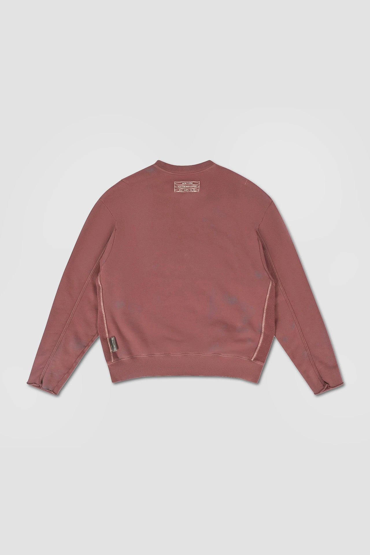 Cut Off Crew Sweater - BurgundyUnisex 8 Cut Off Crew Sweater - BurgundyUnisex - Image 6