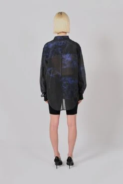 LS Sheer Black Sea Button Up ShirtUnisex -Haydenshapes Surfboard Store HS SS24 3003 Back 4d9f9dc0 e25e 4a2d b90c 7559afd2bd87