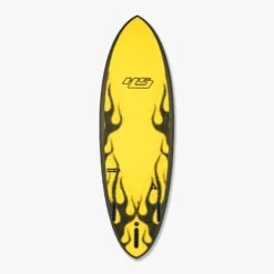 Hypto Krypto FutureFlex Yellow Flame -Haydenshapes Surfboard Store HYPTO YELLOWFLAME BOTTOM 1