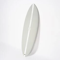 Hypto Krypto Softboard - Clay - Futures 3 -Haydenshapes Surfboard Store HYPTOSOFT CLAY ANGLE