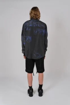 LS Sheer Black Sea Button Up Shirt -Haydenshapes Surfboard Store M HS SS24 3003 Back