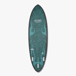 Hypto Krypto FutureFlex - Teal Flame 10 Hypto Krypto FutureFlex - Teal Flame -Haydenshapes Surfboard Store Teal Flame Bottom