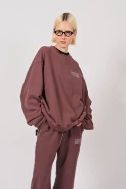 Cut Off Crew Sweater - BurgundyUnisex 15 Cut Off Crew Sweater - BurgundyUnisex -Haydenshapes Surfboard Store W CUTOFF POSE2