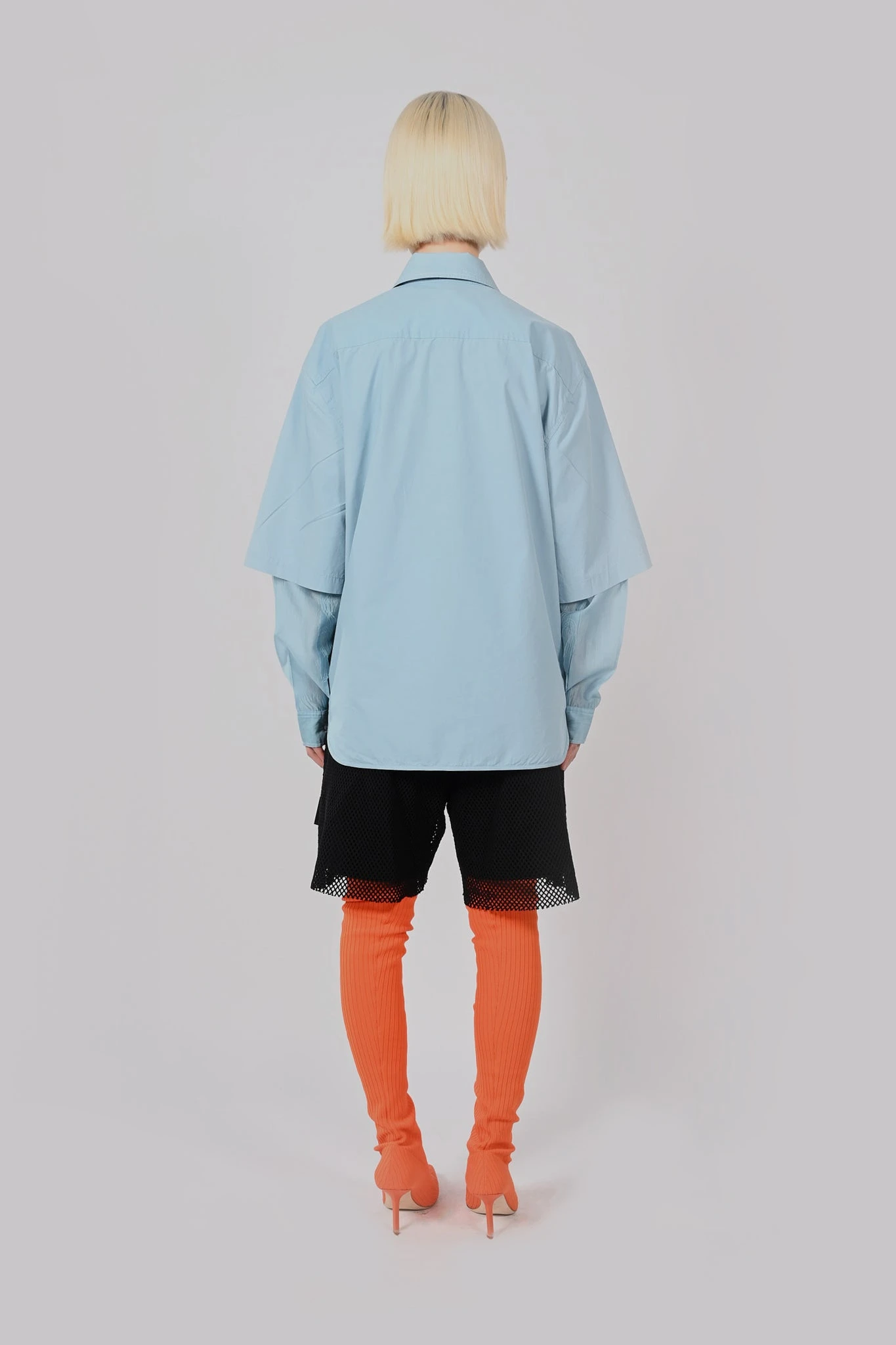 LS Double Layer Wave Seam Shirt Unisex 8 LS Double Layer Wave Seam Shirt Unisex - Image 6