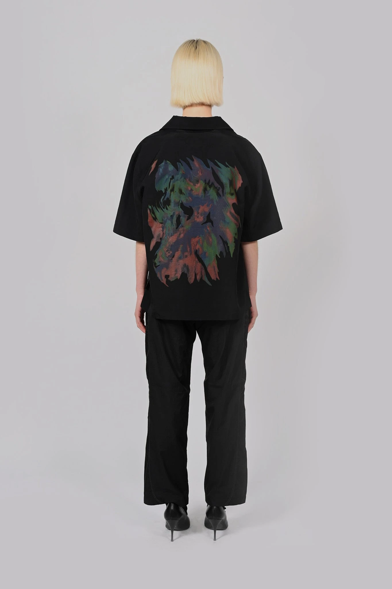 SS High Water Shirt Bleached FlamesUnisex 4 SS High Water Shirt Bleached FlamesUnisex - Image 2