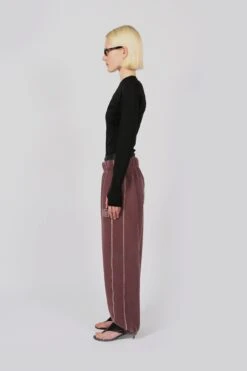 Volume Track Pants - BurgundyUnisex 14 Volume Track Pants - BurgundyUnisex -Haydenshapes Surfboard Store W PANTS Side
